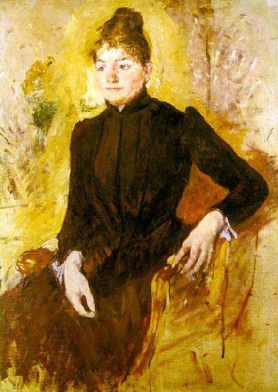 Mary Cassatt Woman in Black oil painting picture